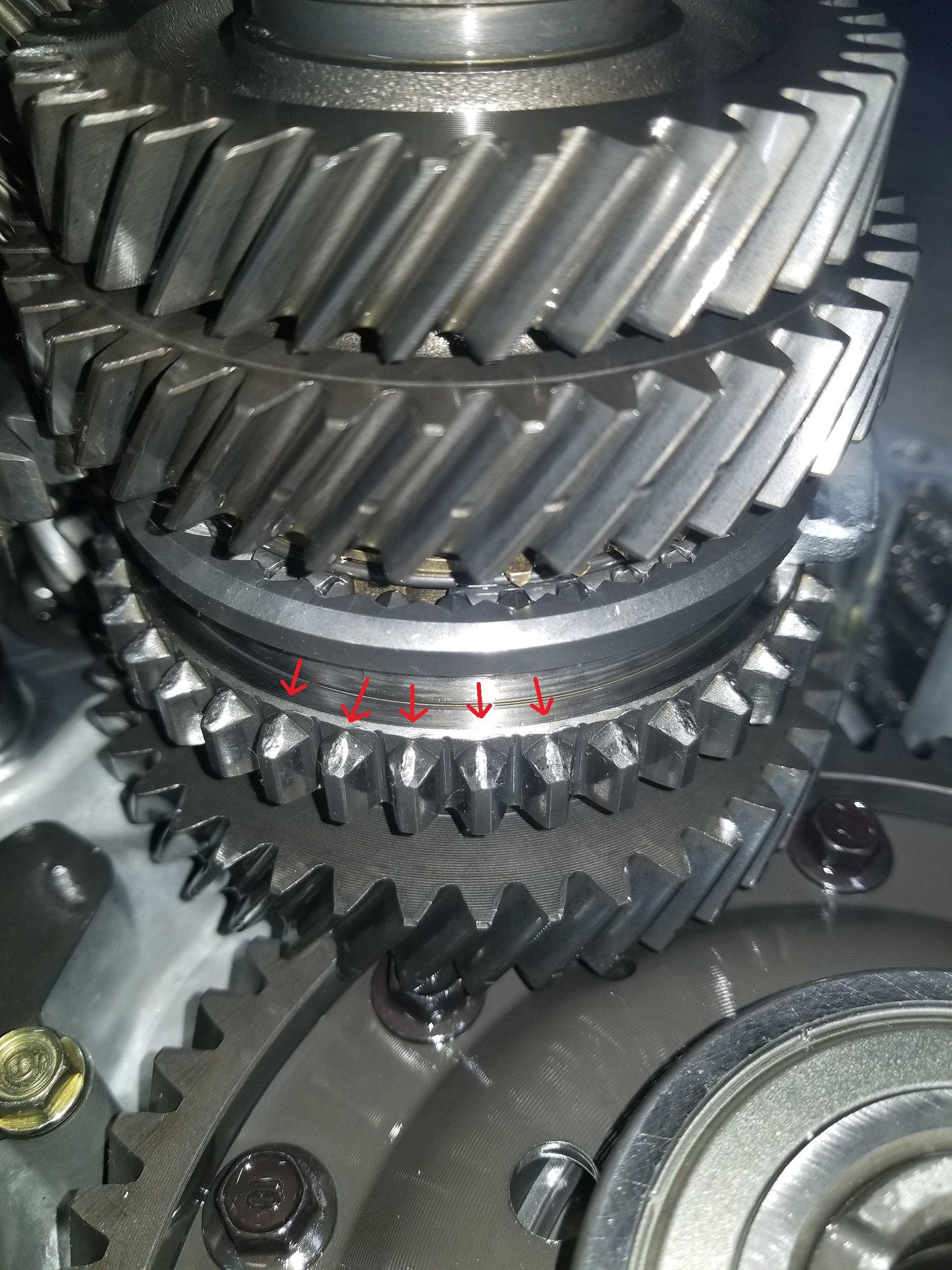 B16 Trans. 3rd Gear Grind Synchro, Gear, Sleeve, etc. Inspection