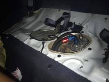 Fuel lines ran