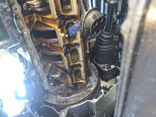 mid-repair bottom end