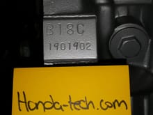96-97 spec b18c type r block (bare, no crank)