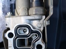 Cleaned the solenoid and installed the new filter. Installation is the reverse of removal.