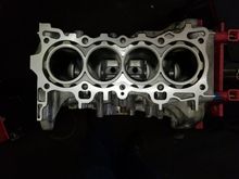 Bare block right after getting it back from the machine shop.