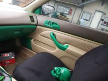 Green paint highlights and muffler skull tip.