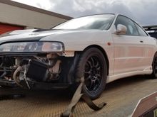 Oil cooler shown on lower right side by windscreen fluid reservior