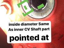 the hole length is same as the shaft measured with the extension ive marked to