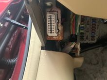 Fuse box under drivers side 