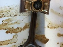 Stock D16Y7 piston and rod has slight scrapes near the top but doesn’t look too catastrophic?