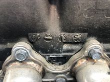 Marking on the front of the motor