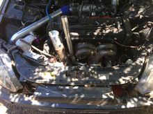 This is the 366 on my stock ls in the car to make up pipe and dump tube. Don’t know how well you can see the back door or not . Intercooler is a t10c threadstone 