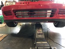 Sits just below the bumper but right above the traction bar so Im happy. 
