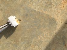 See the resistor rusted off?