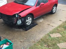 I got the car like this but with frame and bumper but here i had those off already 