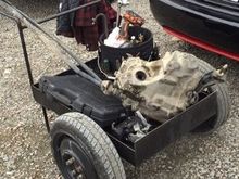 2 hours sleep to get to the wreckers early after working a night shift! LS tranny and shift linkage for cheap!