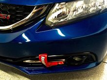 Finished product with loose ziptie hold strap from flapping our dragging