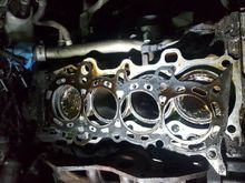 Head gasket didnt look bad at all, my gf knew not to ever drive the car if overheating, so bad a$$.
