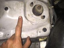 Drilled here for itr sway bar mounting location.