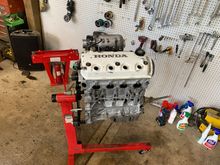 Just got this motor today. Was told it’s low comp, looked ok when I pulled the head off but it’s getting bored to 76mm with oversized d17a2 pistons, milling the block probably .030-.040” last motor I milled .030” and from my calcs it should have been 11 to 1 with the dished pistons. I ran a comp stage 3 na cam on the last motor and it did awesome. 