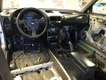 got tired of my interior looking empty without hope, so i decided to mount my black dash and other black pieces