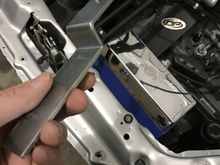 Awaiting a buddy of mine who welds to come by and secure the radiator and fuel cell. Anyone have any pictures of how they've secured/mounted their drag radiators?