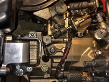 Extended the wiring to the starter a little.