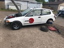 Tossed GC with Koni yellows in it. Front needs to come up a bit.