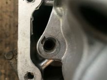Drilled out a little.