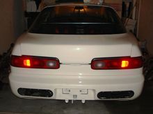 BACK END...YES THE TRUNK CLOSES...ITS JUST HELD OPEN BY A RUBBER MOUNT AT THE MOMENT