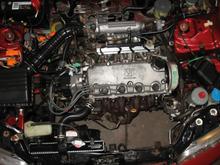 CLEAN ALSO engine bay