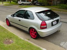 Back  Powder Coated Rota N1R rims 16 x 7