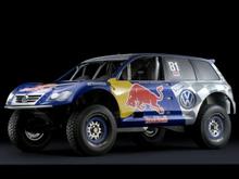Custom made wheels for KMC on the VW Baja Race Touareg