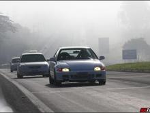 on the road