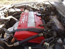 painted red and installed