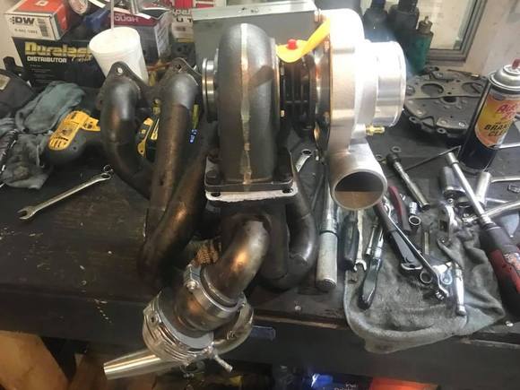 New turbo setup coming together.