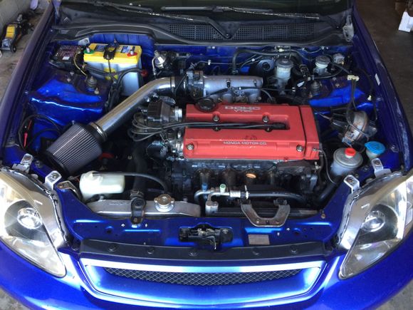 And in with the b18c5 stock other than sk2 pro1 cams, cam gears, and valve springs