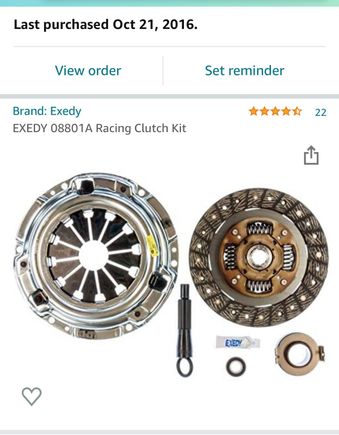 Here's the clutch in there now, from 2016