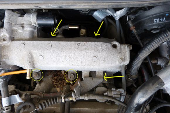 There five bolts needed to be removed.