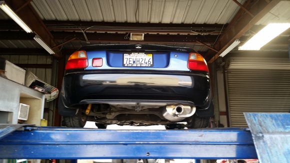 Did a straight pipe on 2/20/15 the same week i had my EDM panel put on. It sucked cutting into my car to install the EDM light, but it works and looks nice.