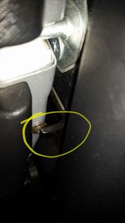 Here's my screw making contact with the switch with the hatch closed