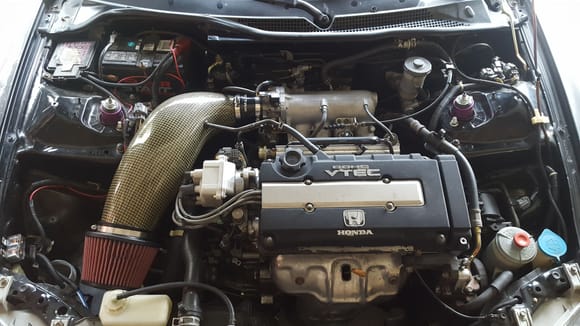 It has been a while H-T since i posted up a photo of my Sol. Just been busy with my last semester, but here is some Sol love. 
No need for a before, but here is an after. I got this intake for a good deal so i had to buy it.