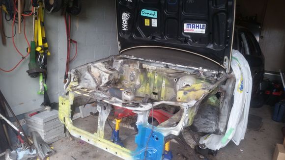 Hood latch and some firewall progress