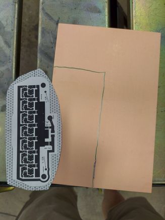 I need to cut a piece of copper clad fiberglass to the appropriate size for my pcb