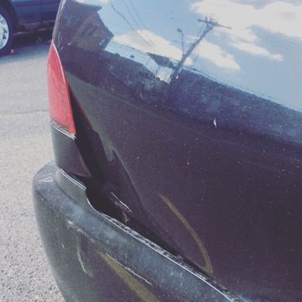Somebody backed into my car in a parking lot and didn’t leave a note...