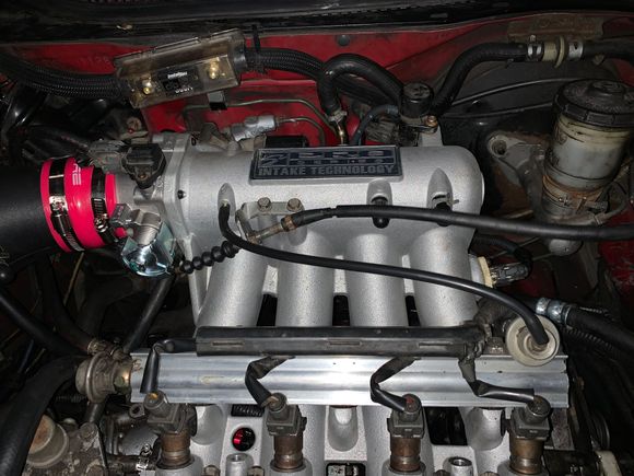 Flipped cable bracket and beat with hammer.
Are those vacuum lines ok?