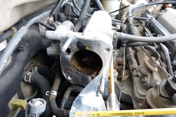 Meanwhile, the mouse slipped into the air intake plenum.