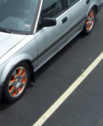 orange accented polished facesi wheels