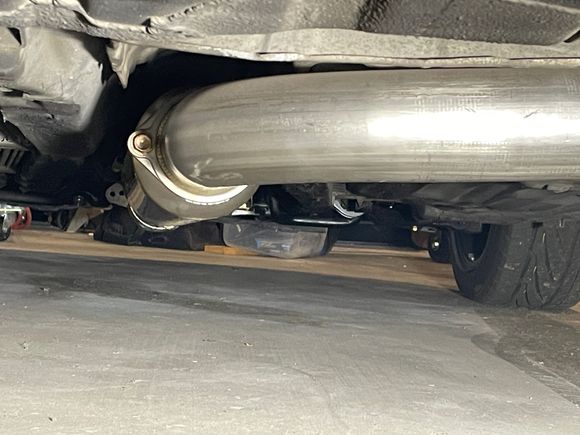 The Greddy 3” exhaust hangs too low, it should be 1-2” higher than it comes.  Either a design or manufacturing flaw.  