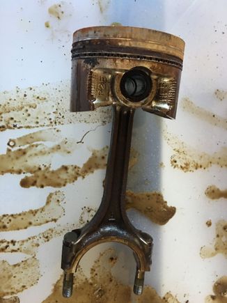 Stock D16Y7 piston and rod has slight scrapes near the top but doesn’t look too catastrophic?