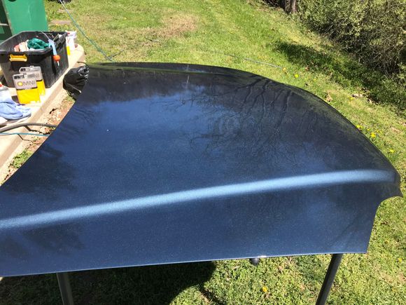 Got the hood all painted