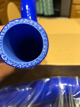 New hoses. Which don’t smell like anything by the way.... 5 layers if you count the gloss blue and internal light blue layers. I think they’ll work just fine