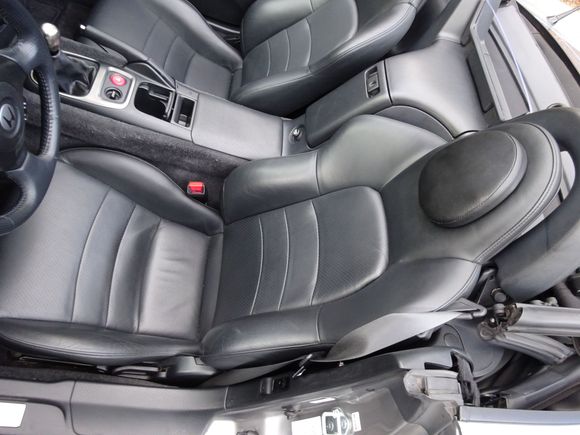 Custom leather head rests!